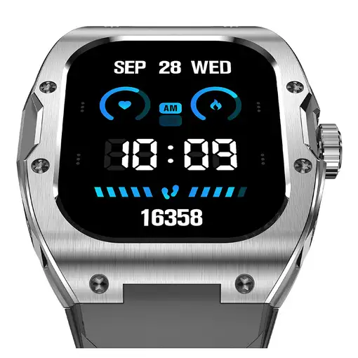 Ksix Smartwatch Hero, Pantalla AMOLED 1,95", Aut. 7 días, Modos deporte y salud, A
