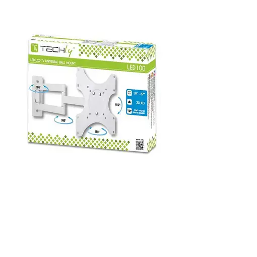 Techly ICA-LCD-2903WH soporte para TV 94 cm (37") Blanco
