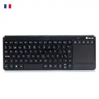 NGS TV Warrior, AZERTY, FR teclado Hogar RF inalámbrico Francés Negro
