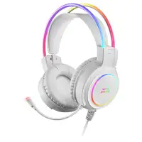 Mars Gaming MHRGBW, Auriculares Chroma RGB Flow, Micrófono Profesional, Sonido Esp