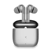Ksix Auriculares inalámbricos Meteor, Estuche metálico, ENC, Autonomía 4+28 h, Con