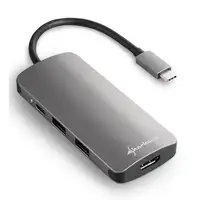 Sharkoon USB 3.0 Type C Multiport Adapter Alámbrico USB 3.2 Gen 1 (3.1 Gen 1) Type