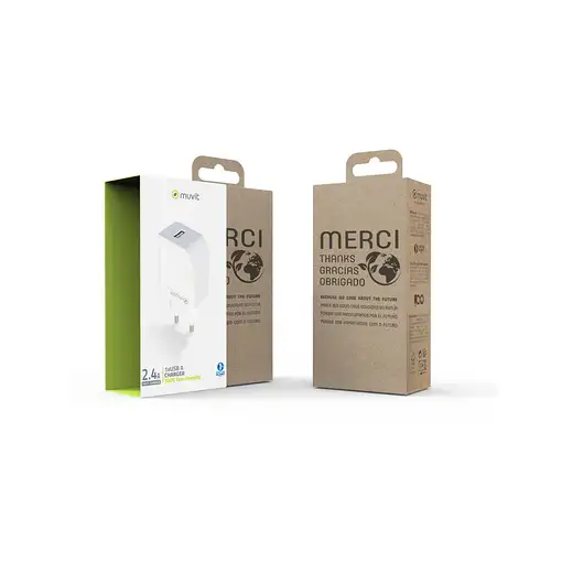Muvit MCACC0002 cargador de dispositivo móvil Universal Blanco Corriente alterna I