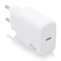 AISENS Cargador USB-C PD3.0 1 Puerto 1xUSB-C 25W, Blanco