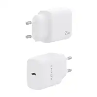 AISENS Cargador USB-C PD3.0 1 Puerto 1xUSB-C 25W, Blanco