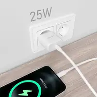 AISENS Cargador USB-C PD3.0 1 Puerto 1xUSB-C 25W, Blanco