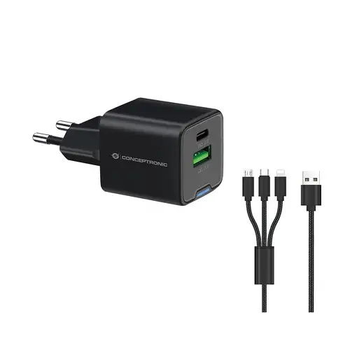 Conceptronic ALTHEA16B cargador de dispositivo móvil Universal Negro Corriente alt