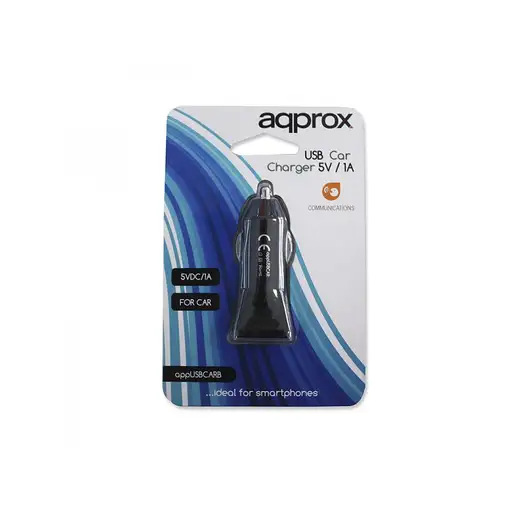 Approx APPUSBCARB cargador de dispositivo móvil Universal Negro Encendedor de ciga