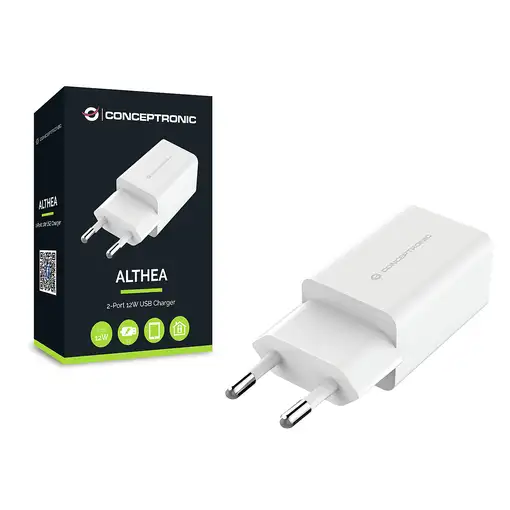 Conceptronic ALTHEA06W cargador de dispositivo móvil Universal Blanco Corriente al