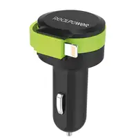 RealPower 257637 cargador de dispositivo móvil Universal Negro, Verde Encendedor d