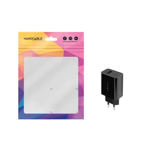 Nanocable Cargador USB, 5V/2.1A, Negro