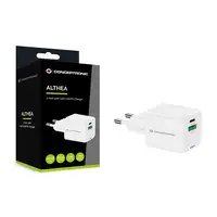 Conceptronic ALTHEA15W cargador de dispositivo móvil Universal Blanco Corriente al
