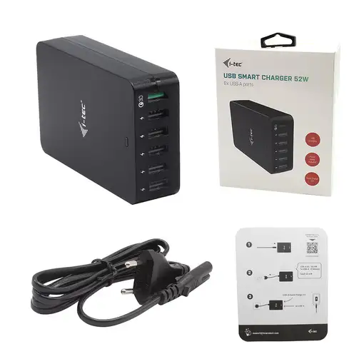 i-tec USB Smart Charger 6x USB-A Port 52W