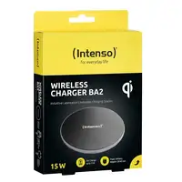 Intenso BA2 Smartphone Negro, Plata USB Cargador inalámbrico Carga rápida Interior