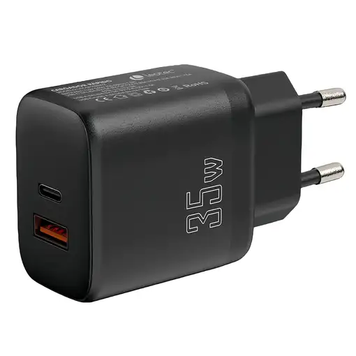 Leotec LECSPH35W2K cargador de dispositivo móvil Universal Negro Corriente alterna