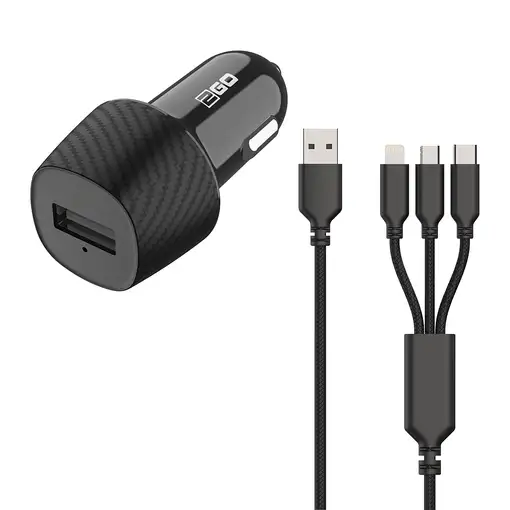 2GO 797258 cargador de dispositivo móvil Universal Negro Encendedor de cigarrillos