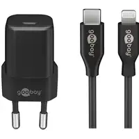 Goobay 64574 cargador de dispositivo móvil Smartphone Negro Corriente alterna Carg