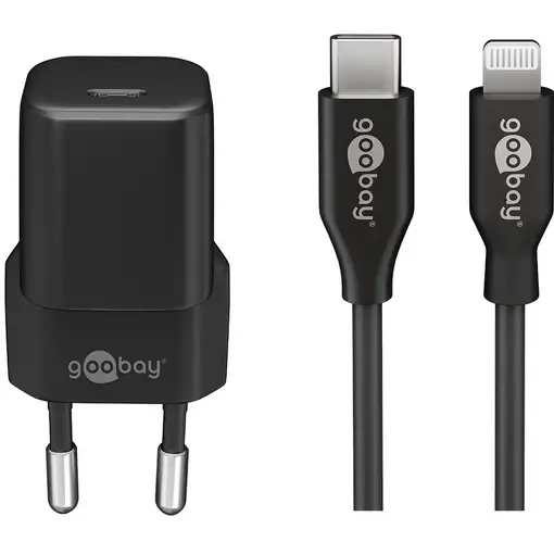 Goobay 64574 cargador de dispositivo móvil Smartphone Negro Corriente alterna Carg