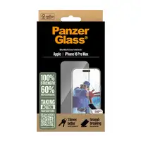 PanzerGlass ® Screen Protector iPhone 16 Pro Max | Ultra-Wide Fit Protector de pan