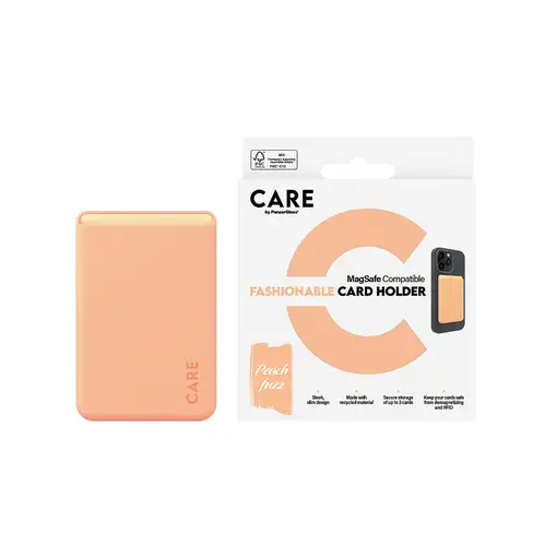 PanzerGlass CARE by ® Fashionable Card Holder Peachy iPhone funda para teléfono mó
