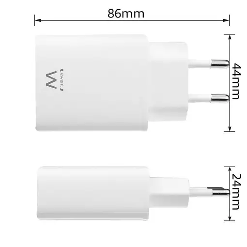 Ewent EW1320 cargador de dispositivo móvil Smartphone, Universal Blanco Corriente