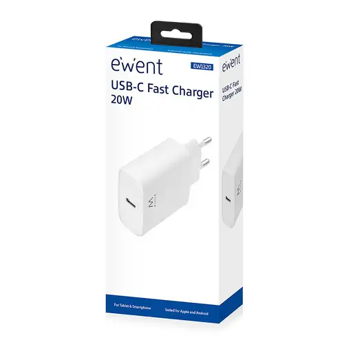 Ewent EW1320 cargador de dispositivo móvil Smartphone, Universal Blanco Corriente
