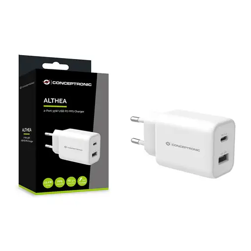 Conceptronic ALTHEA11W cargador de dispositivo móvil Universal Blanco Corriente al