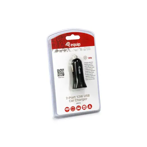 Equip 245510 cargador de dispositivo móvil Universal Negro Encendedor de cigarrill