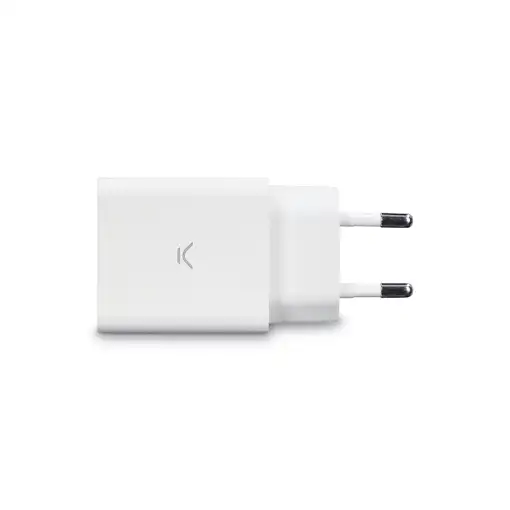 Ksix Cargador de red 12 W, Puerto USB-A, Blanco