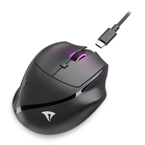 Sharkoon OfficePal M25W ratón Juego mano derecha RF Wireless + USB Type-C Óptico 4