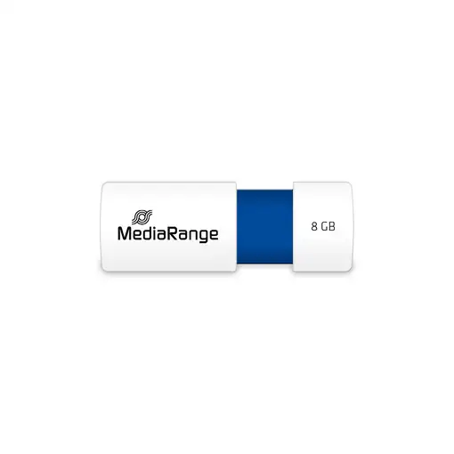 MediaRange MR971 unidad flash USB 8 GB USB tipo A 2.0 Azul, Blanco