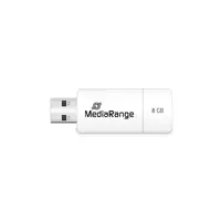 MediaRange MR971 unidad flash USB 8 GB USB tipo A 2.0 Azul, Blanco