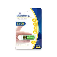 MediaRange MR977 unidad flash USB 32 GB USB tipo A 2.0 Verde