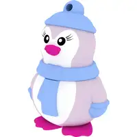 Emtec Miss Penguin unidad flash USB 16 GB USB tipo A 2.0 Azul, Púrpura, Blanco