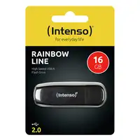 Intenso Rainbow Line unidad flash USB 16 GB USB tipo A 2.0 Negro
