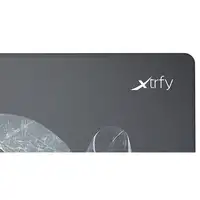 CHERRY XTRFY GP4 Alfombrilla de ratón para juegos Negro, Gris, Blanco