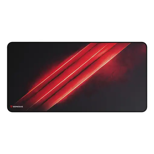 GENESIS Carbon 500 Maxi Flash G2 Alfombrilla de ratón para juegos Negro, Rojo