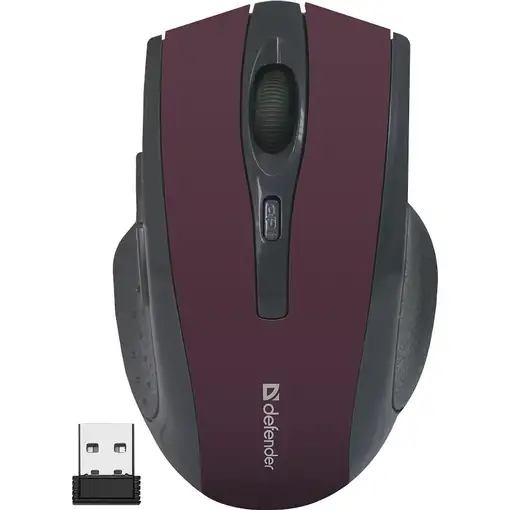 Defender 52668 ratón Oficina mano derecha RF inalámbrico Óptico 1600 DPI
