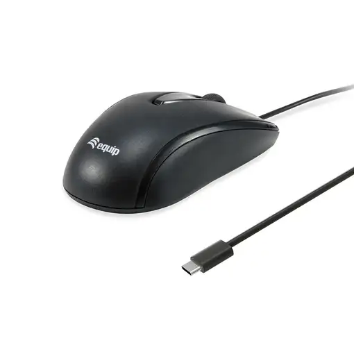 Equip 245116 ratón Oficina Ambidextro USB Tipo C Óptico 1200 DPI