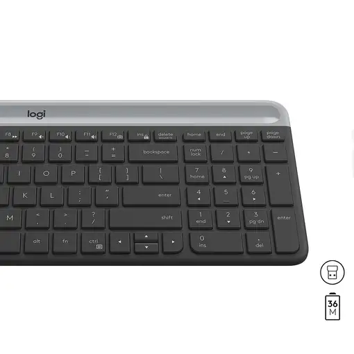 Logitech 920-009204 teclado Ratón incluido Universal RF inalámbrico QWERTY Interna