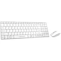 Esperanza EK122W teclado Ratón incluido RF inalámbrico QWERTY Blanco