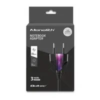 Qoltec 51038 adaptador e inversor de corriente Interior 65 W Negro
