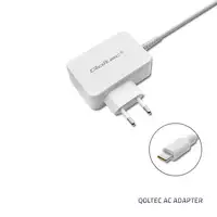 Qoltec 51039 adaptador e inversor de corriente Interior 65 W Blanco