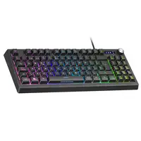 Mars Gaming MKREVOPT, Teclado H-Mech Compacto TKL y Pad Numérico, Iluminación Full