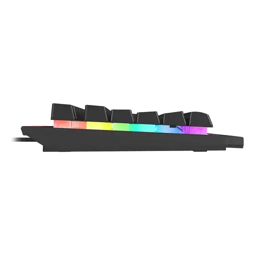 GENESIS Rhod 500 RGB teclado Juego USB QWERTY Portugués Negro, Plata