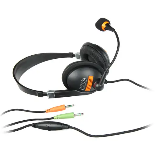 NATEC Drone Auriculares Alámbrico Diadema Llamadas/Música Negro, Naranja