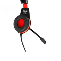 iBox SHPI1528MV auricular y casco Auriculares Alámbrico Diadema Juego Negro, Rojo