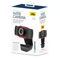 Platinet PCWC480 cámara web 640 x 480 Pixeles USB 2.0 Negro, Rojo