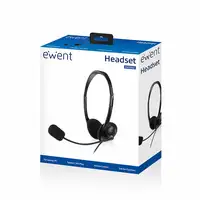 Ewent EW3563 auricular y casco Auriculares Alámbrico Diadema Llamadas/Música Negro