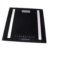Esperanza EBS016K báscula de baño Plaza Negro Báscula personal electrónica